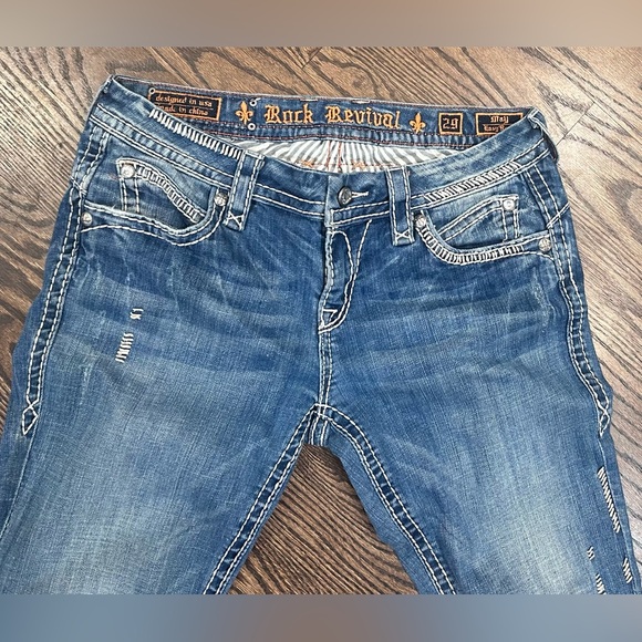 Rock Revival May Easy Boot Women's Medium Wash Boot Cut Jeans Size 29 - Picture 5 of 11